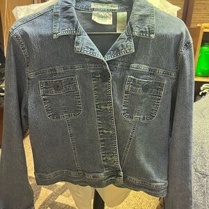 Bill Blass Dark Blue Jean Jacket Size XL